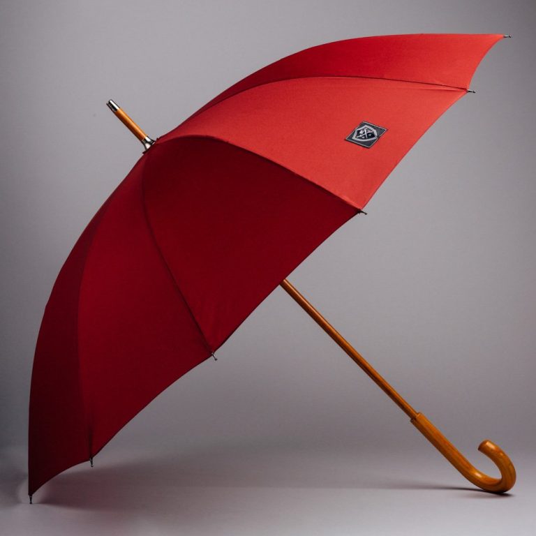 Classic Dark Red Umbrella Rain and Son Classic and Stylish Umbrellas