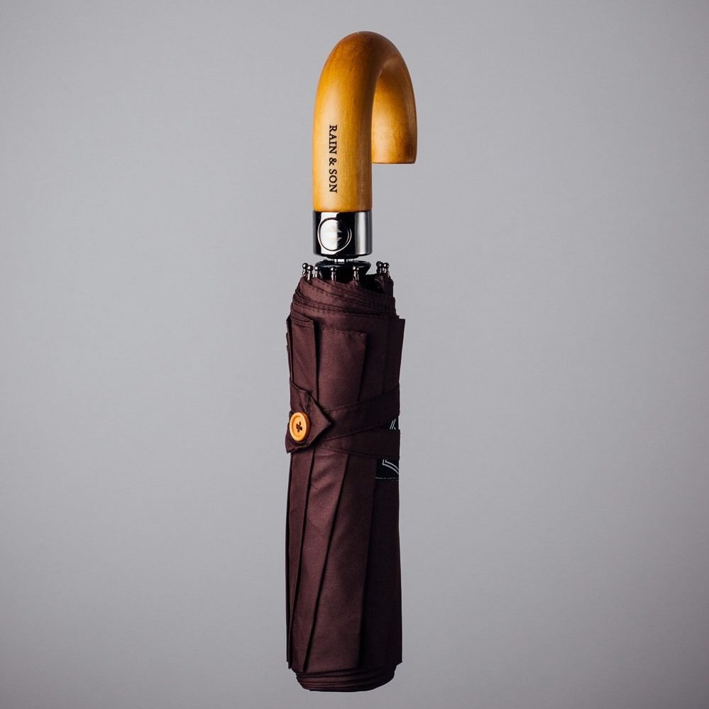 small brown rain umbrella