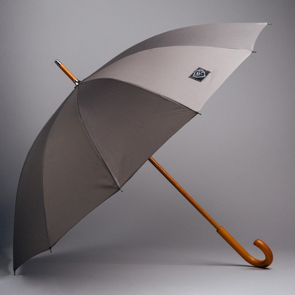 classic gentleman's grey umbrella