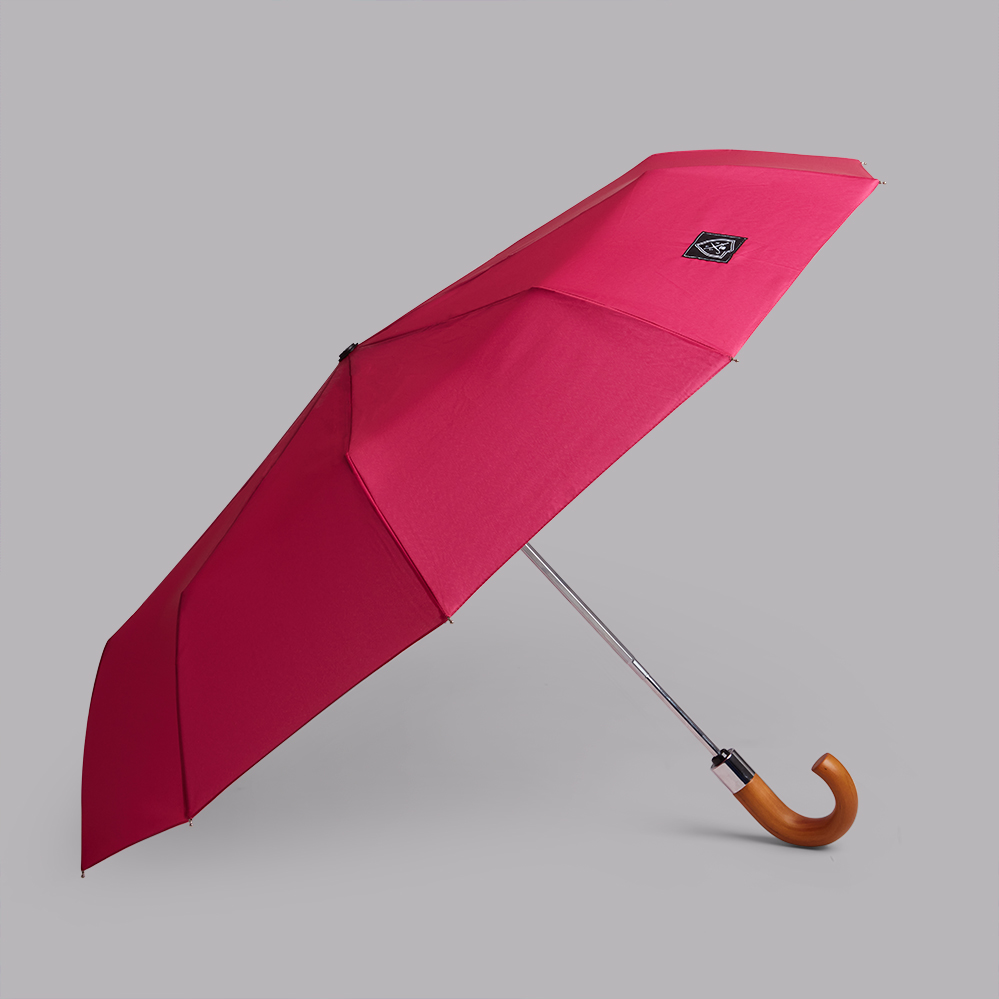 Dark pink compact umbrella