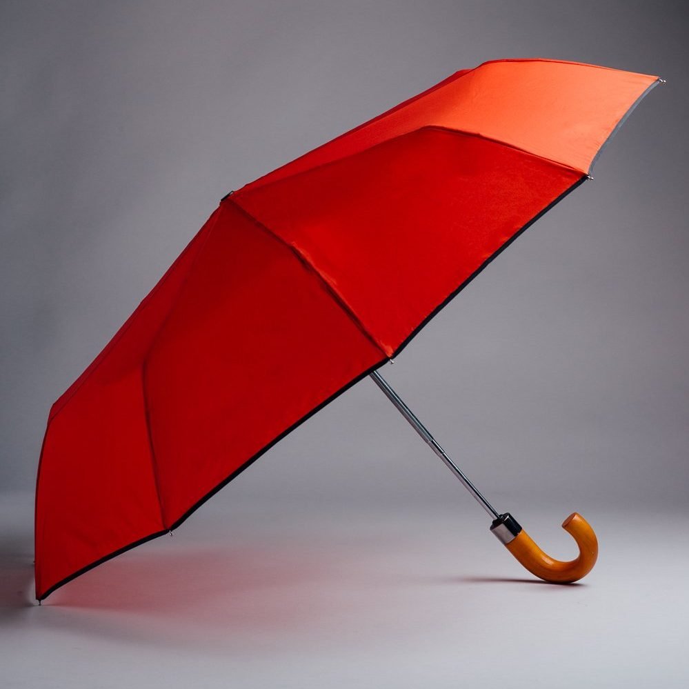 red reflective umbrella